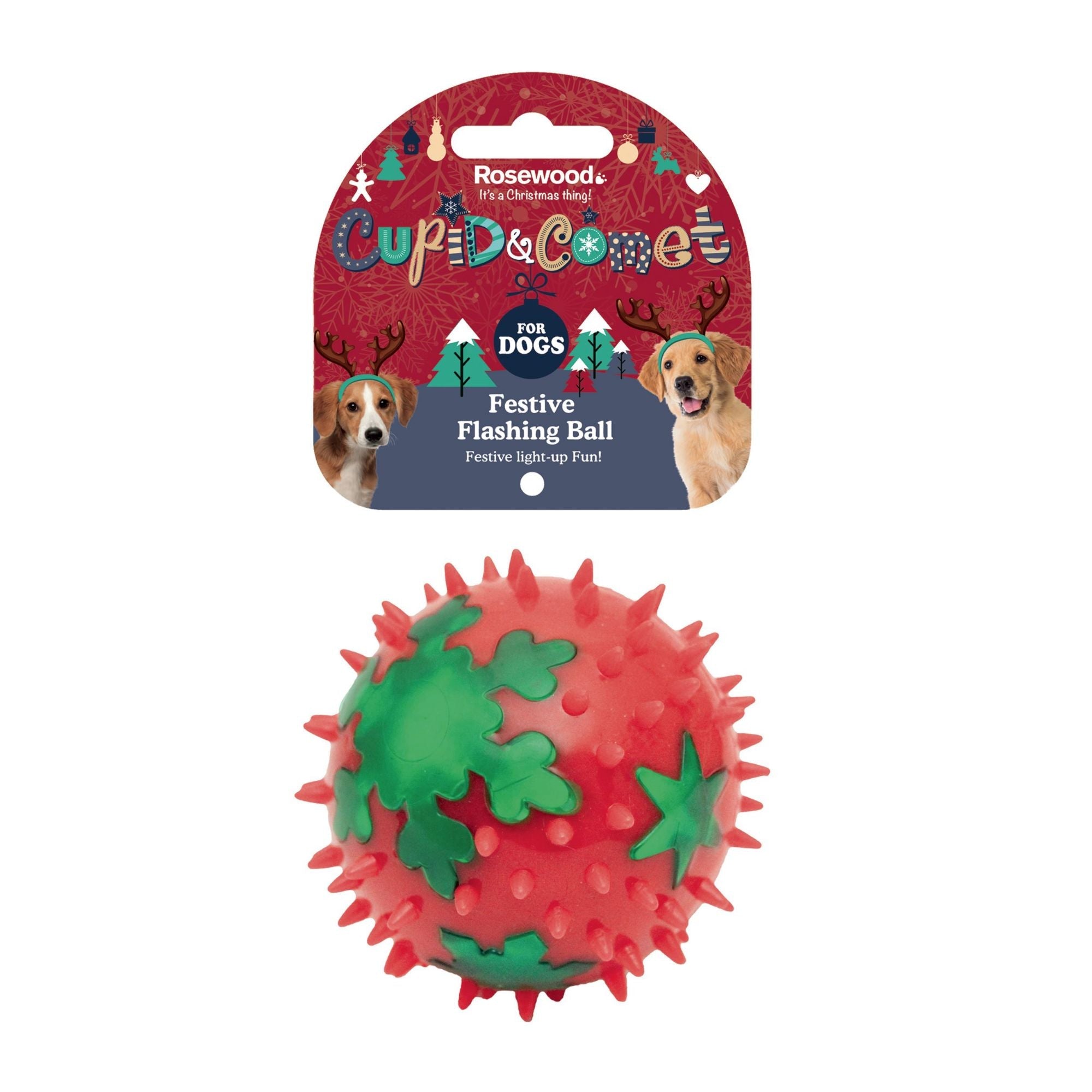 Festive Flashing Ball for dogs and pet-parent routines