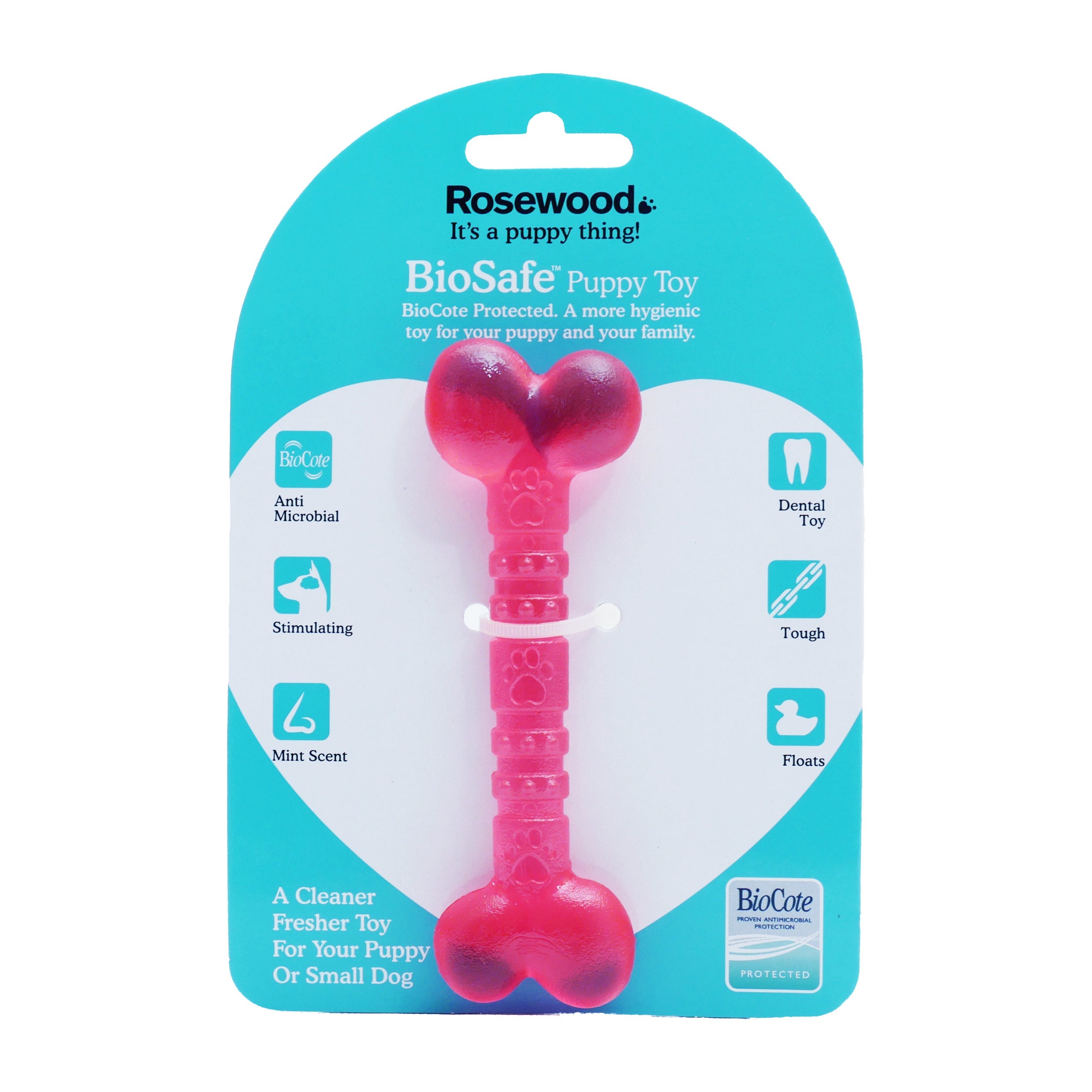 Rosewood BioSafe Puppy Toy Set Pink