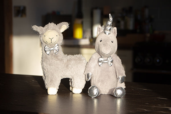 Luxury Grey Plush Llama