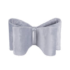 Velvet Silver Bow for dogs and pet-parent routines