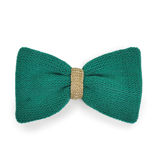Green Knitted Bow Tie for dogs and pet-parent routines