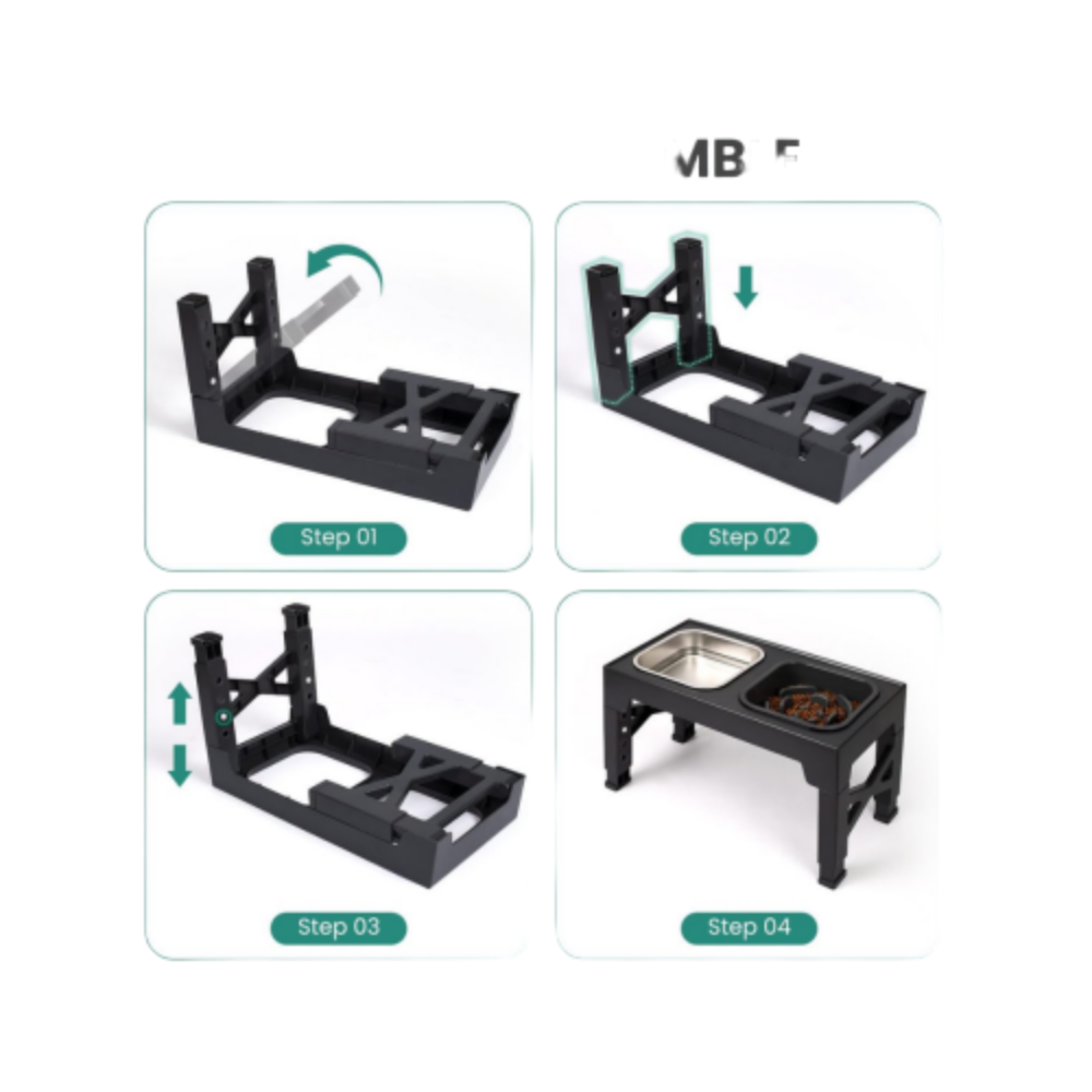 Raised Feeding Station Pro for Daily Dog Feeding