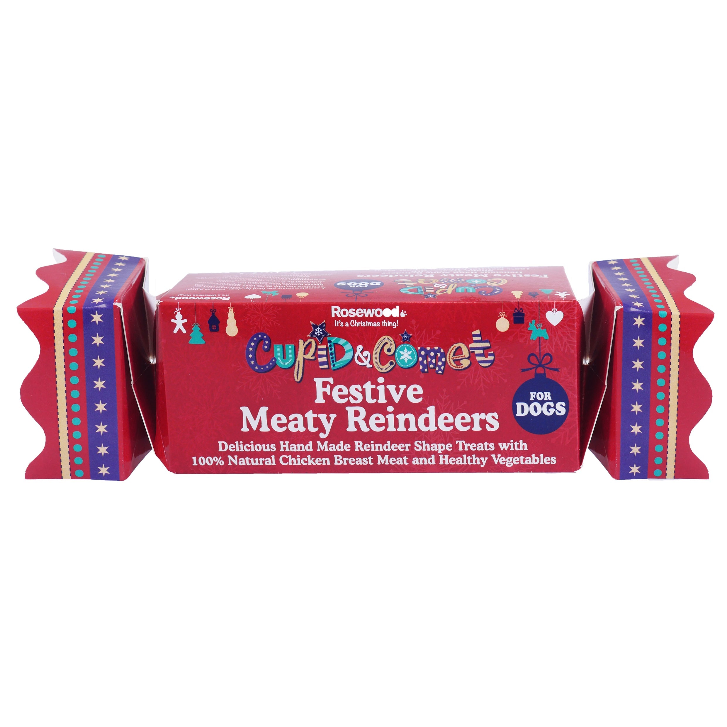 Rosewood Festive Meaty Reindeers Dog Christmas Cracker 150g for dogs and pet-parent routines