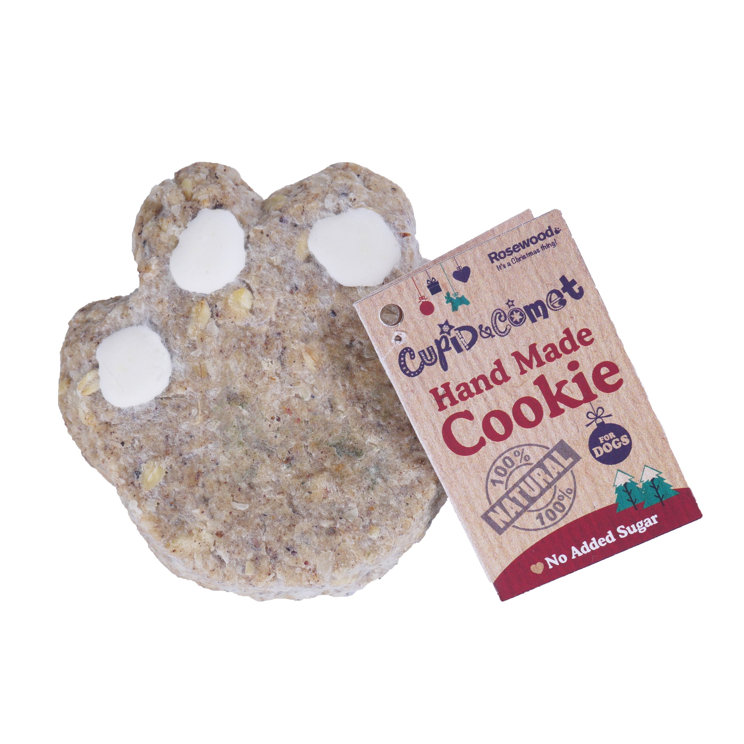 Rosewood Natural Christmas Paw Dog Biscuit 60g for dogs and pet-parent routines