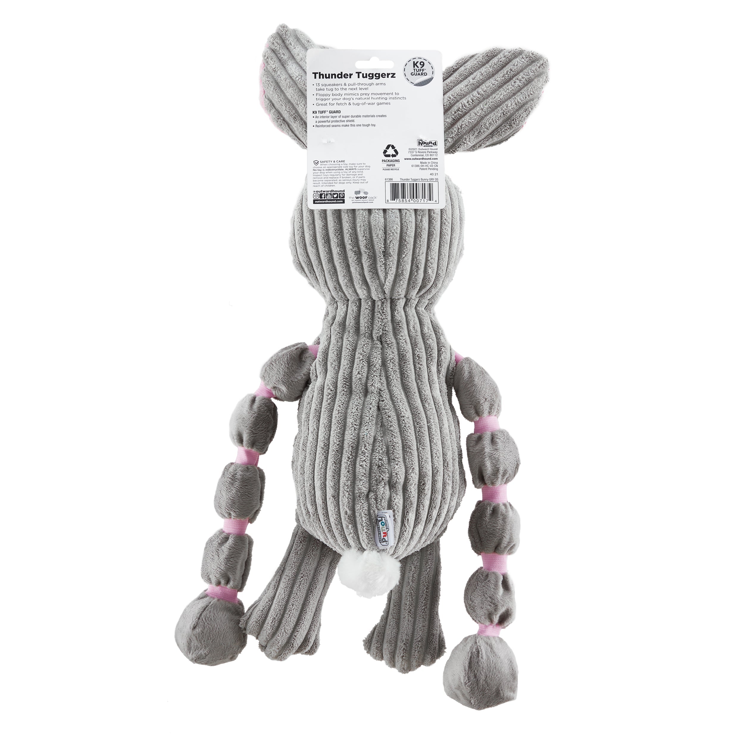 Outward Hound Thunder Tuggerz Bunny