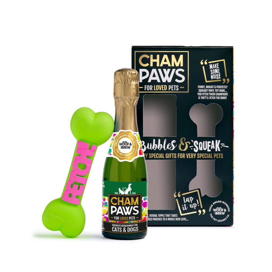 Rosewood Champaws Gift Pack with Squeak Toy