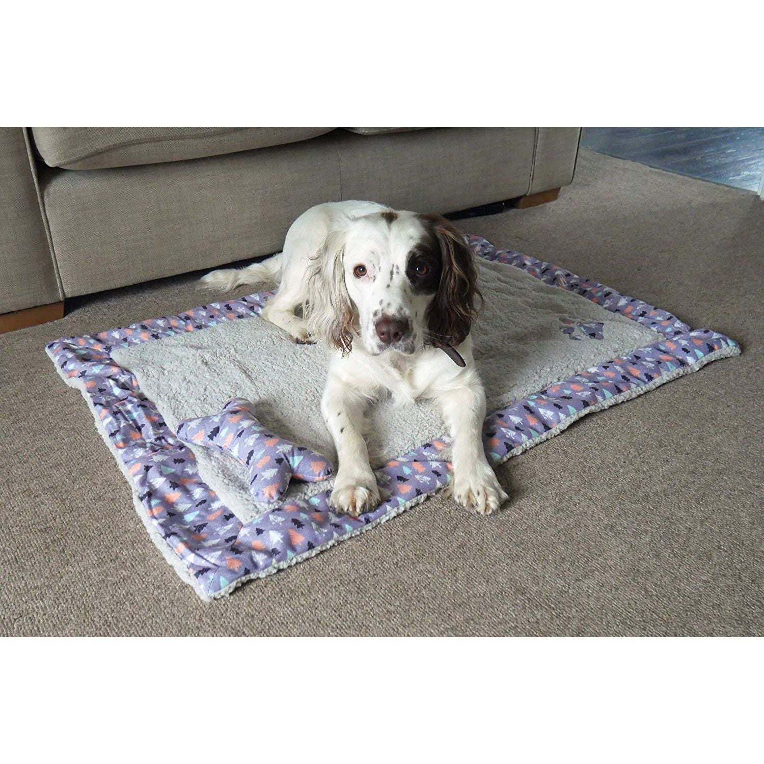 Luxury Winter Forest Dog Blanket and Toy