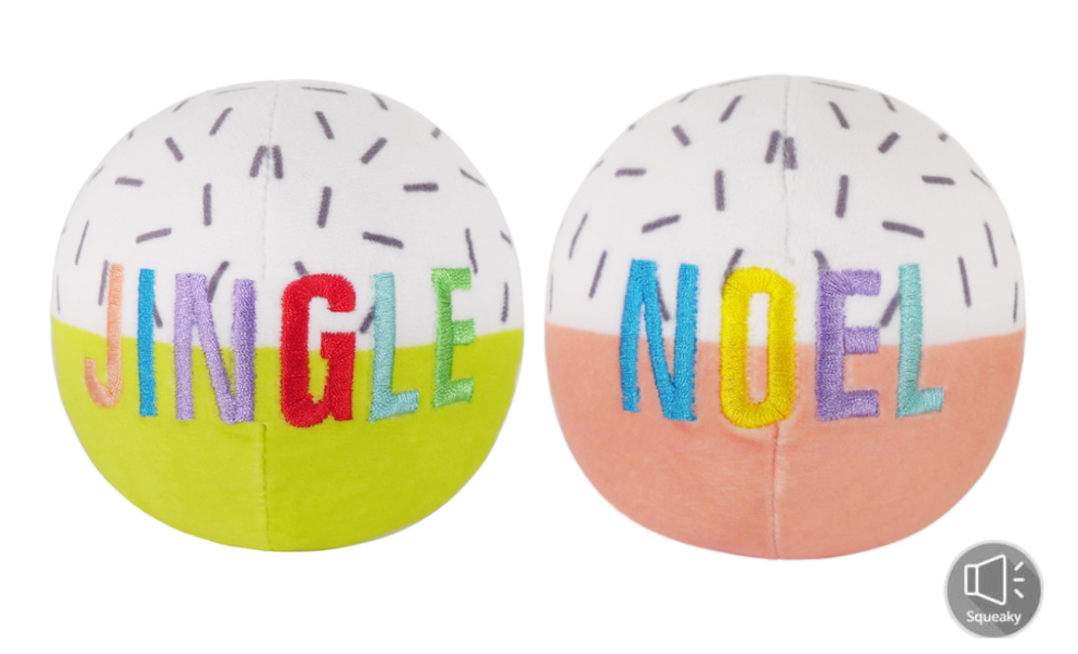 Festive Plush Ball Duo for dogs and pet-parent routines