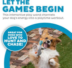 Outward Hound Tail Teaser Interactive Dog Wand Toy, Multi