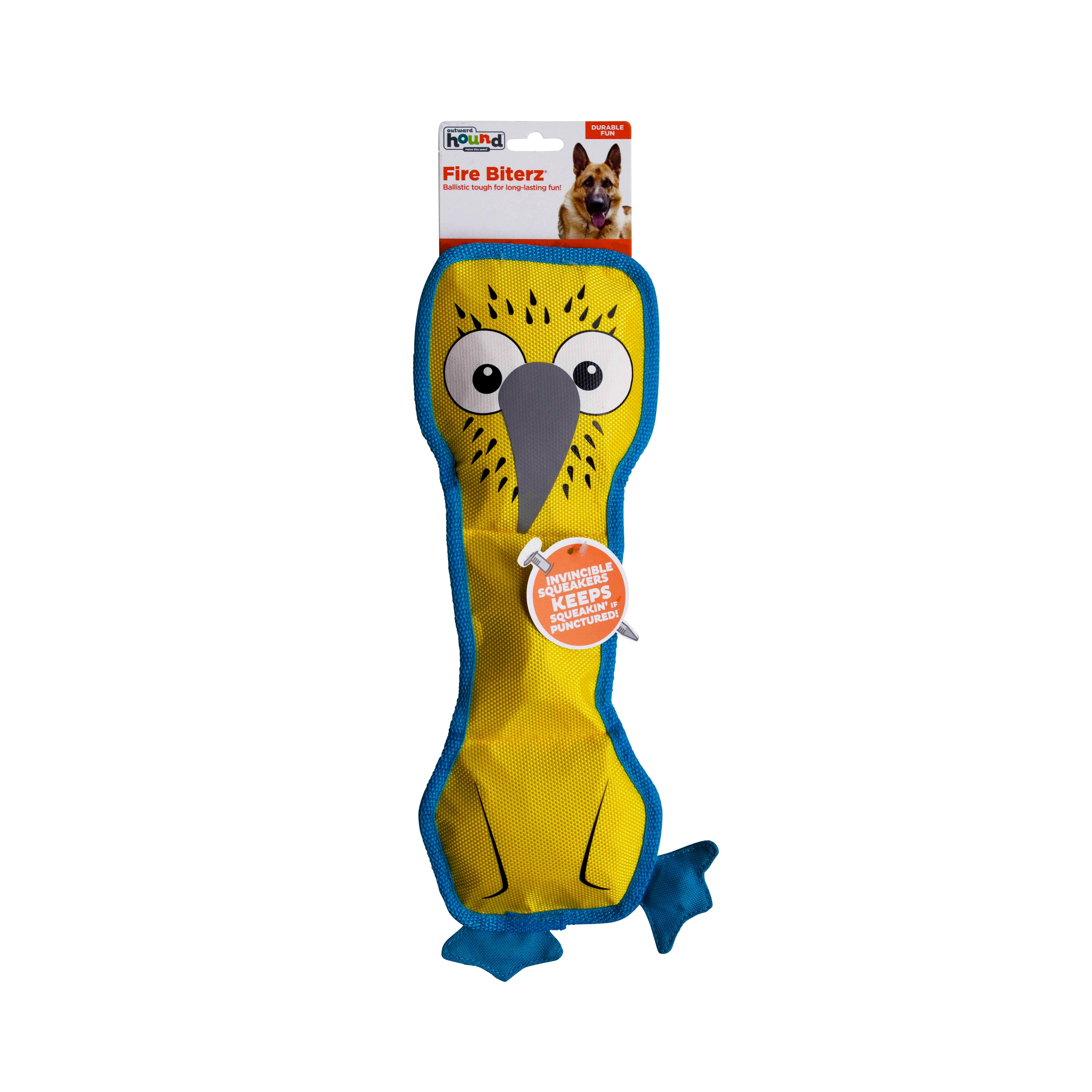 OWH67_Outward Hound_Fire Biterz Blue Footed Boobie 3 Squeaker