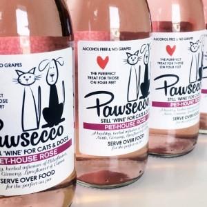 Luxury Pawsecco Rose Wine For Dogs and Cats 250ml