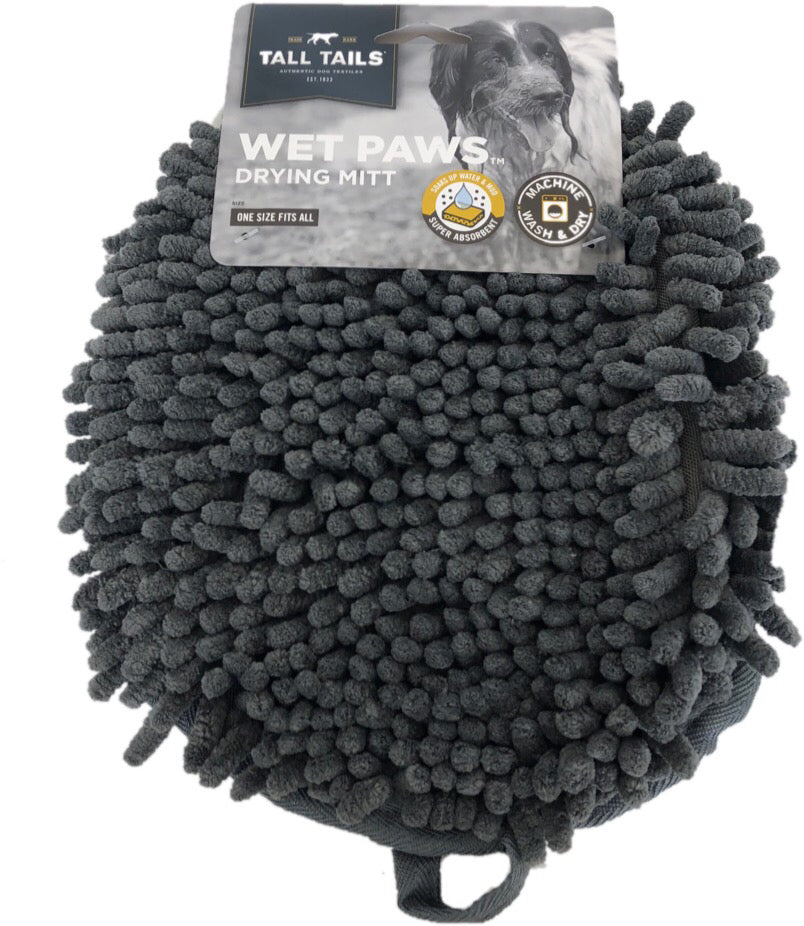 Tall Tails Wet Paws Drying Mitt for dogs and pet-parent routines