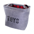 Rosewood Buffalo Check Toy Basket for dogs and pet-parent routines