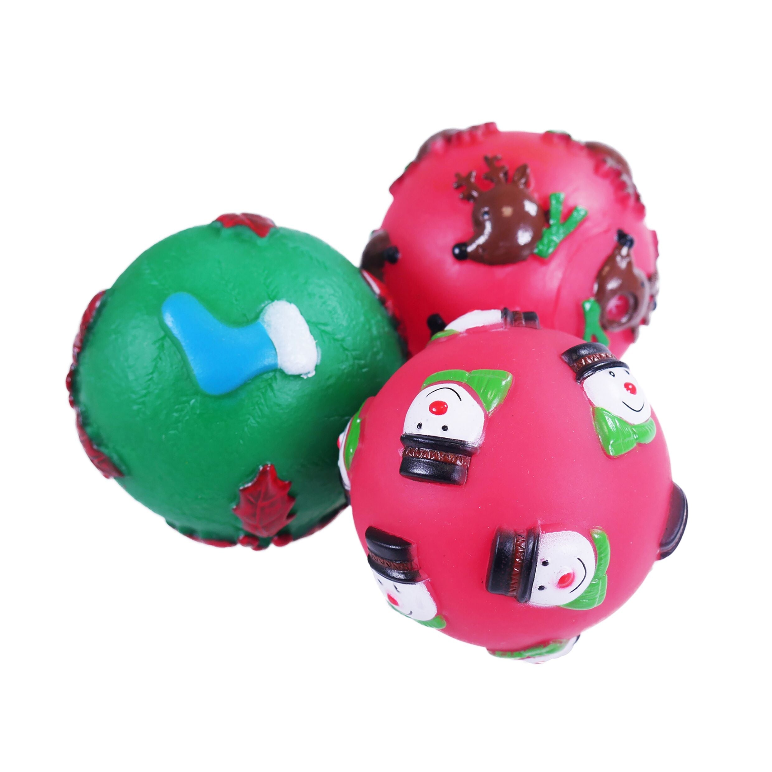 Rosewood Christmas Vinyl Ball Dog Toys for dogs and pet-parent routines