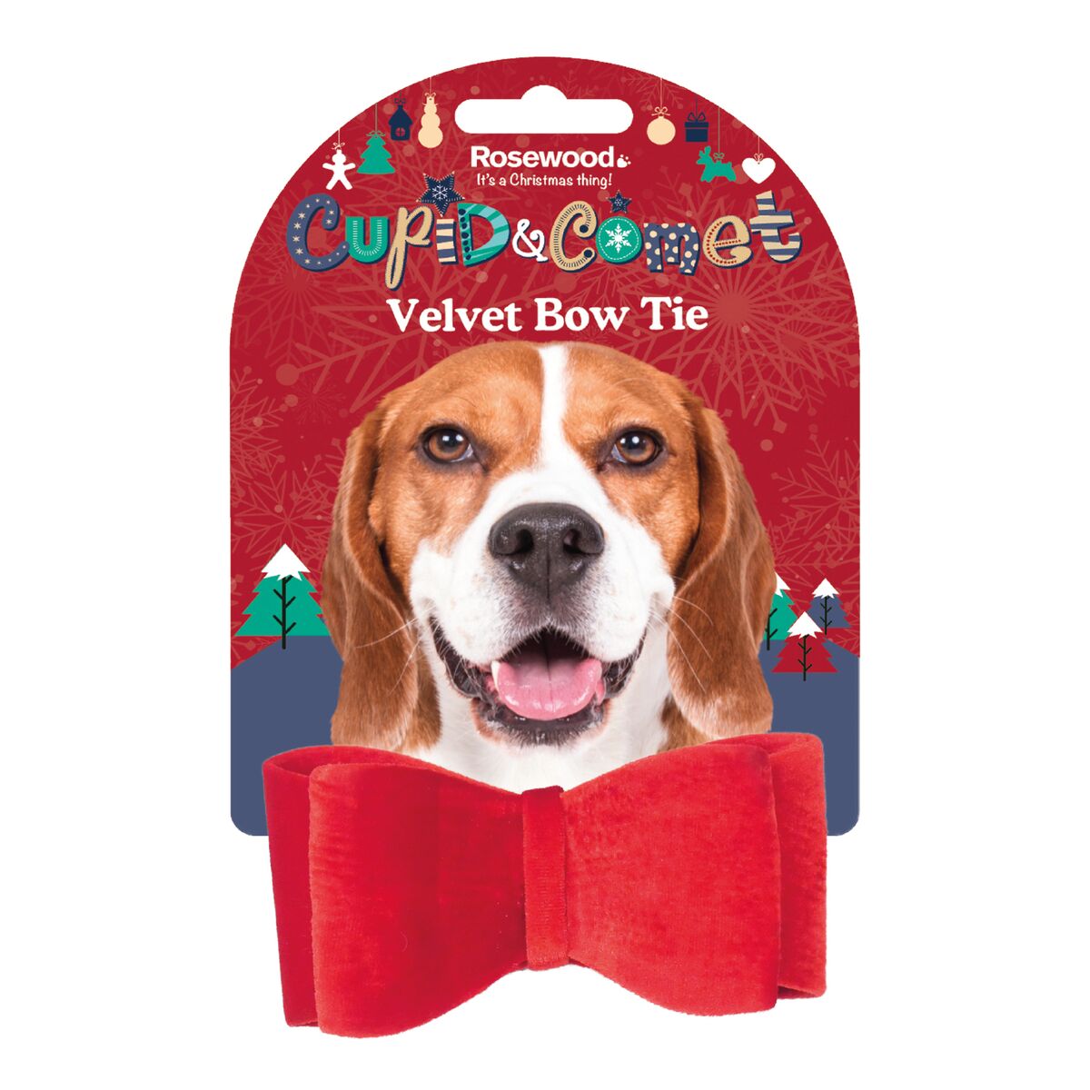 Rosewood Cupid & Comet Luxury Velvet Bow Tie for dogs and pet-parent routines