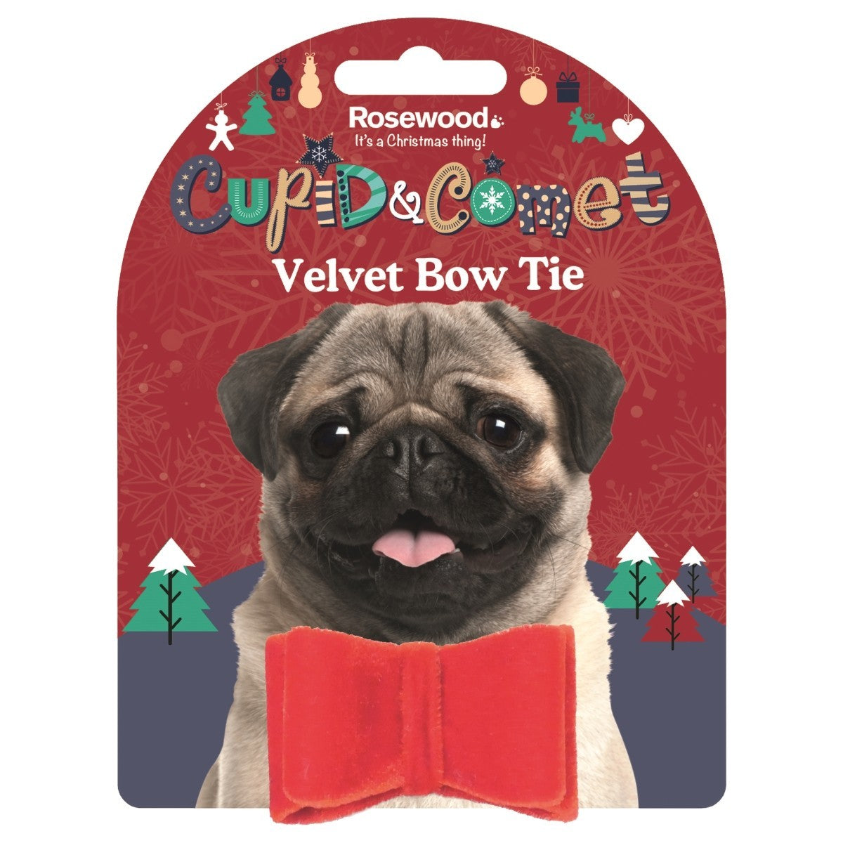 Rosewood Cupid & Comet Luxury Velvet Bow Tie
