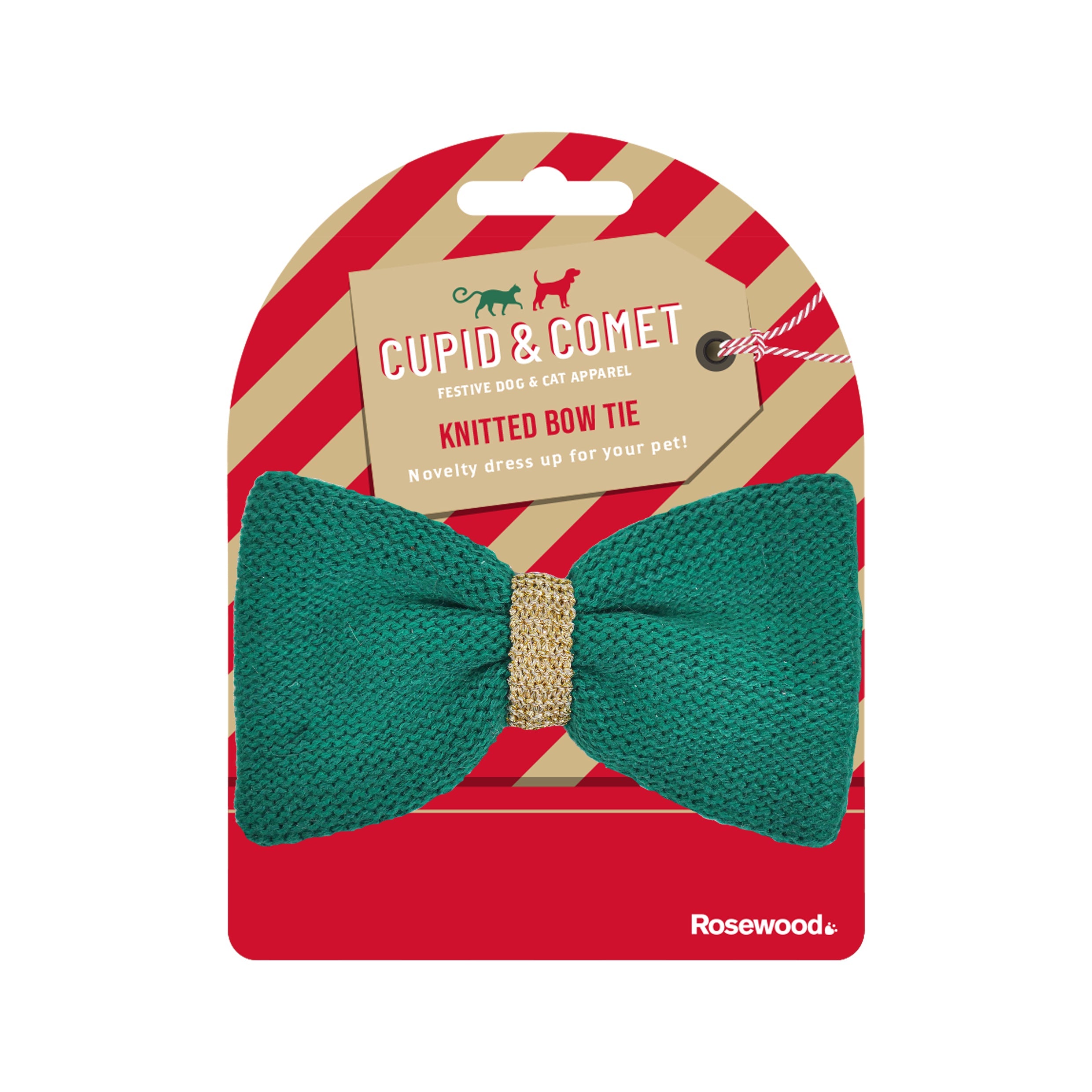 Green Knitted Bow Tie