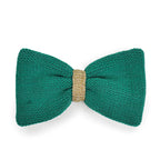 Green Knitted Bow Tie