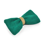 Green Knitted Bow Tie