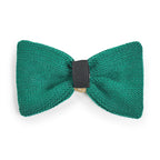 Green Knitted Bow Tie