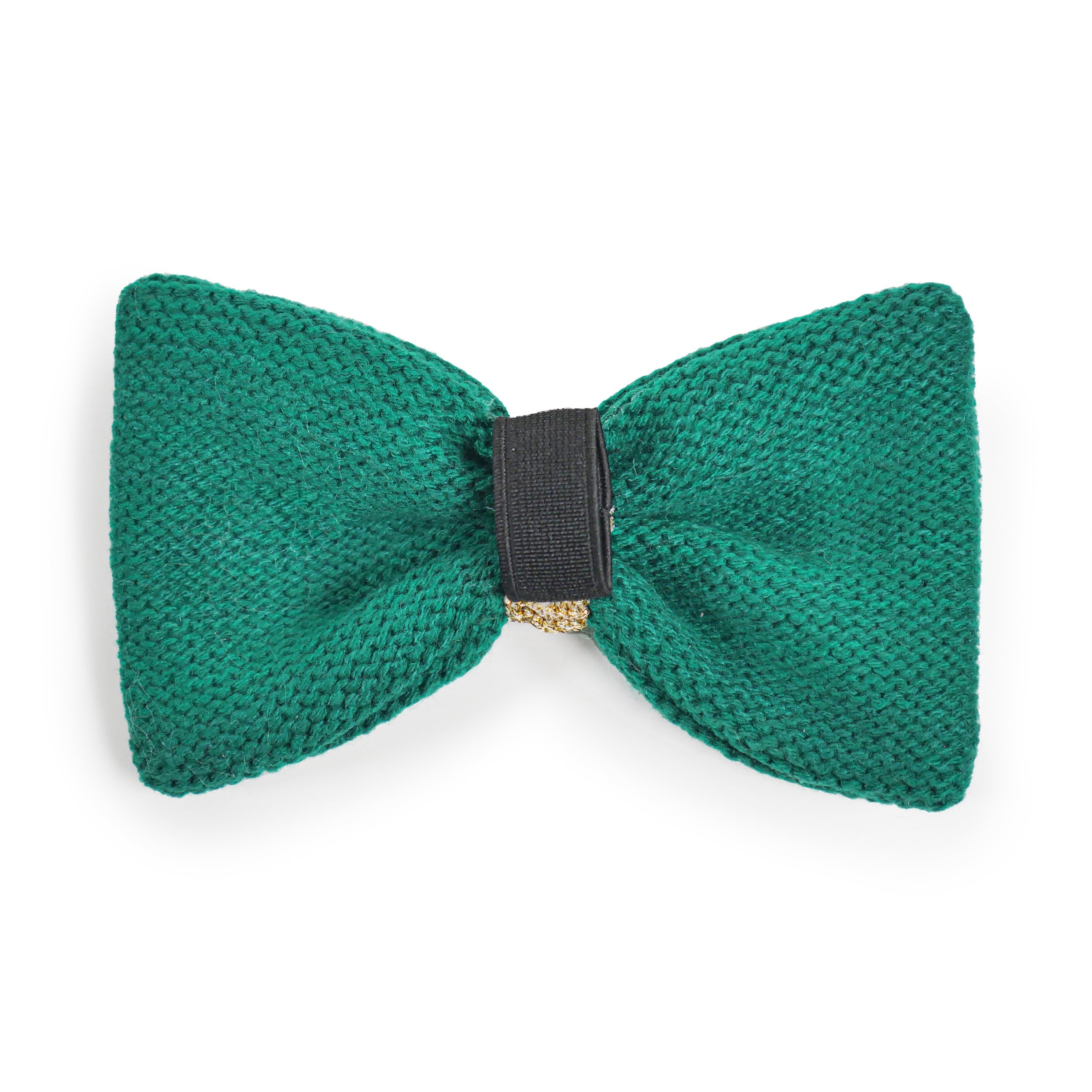 Green Knitted Bow Tie