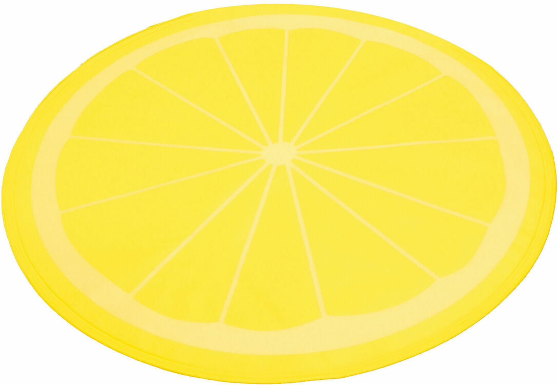 Lemon Print Circular Cool Mat for dogs and pet-parent routines