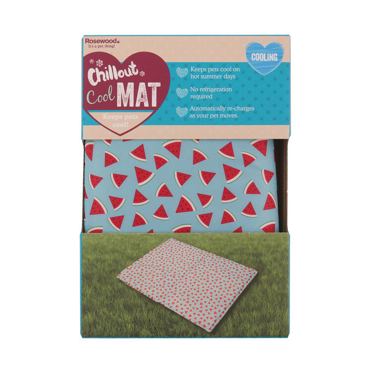 Watermelon Print Rectangular Cool Mat