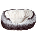 Rosewood Grey & Cream Snuggle Plush Oval for dogs and pet-parent routines