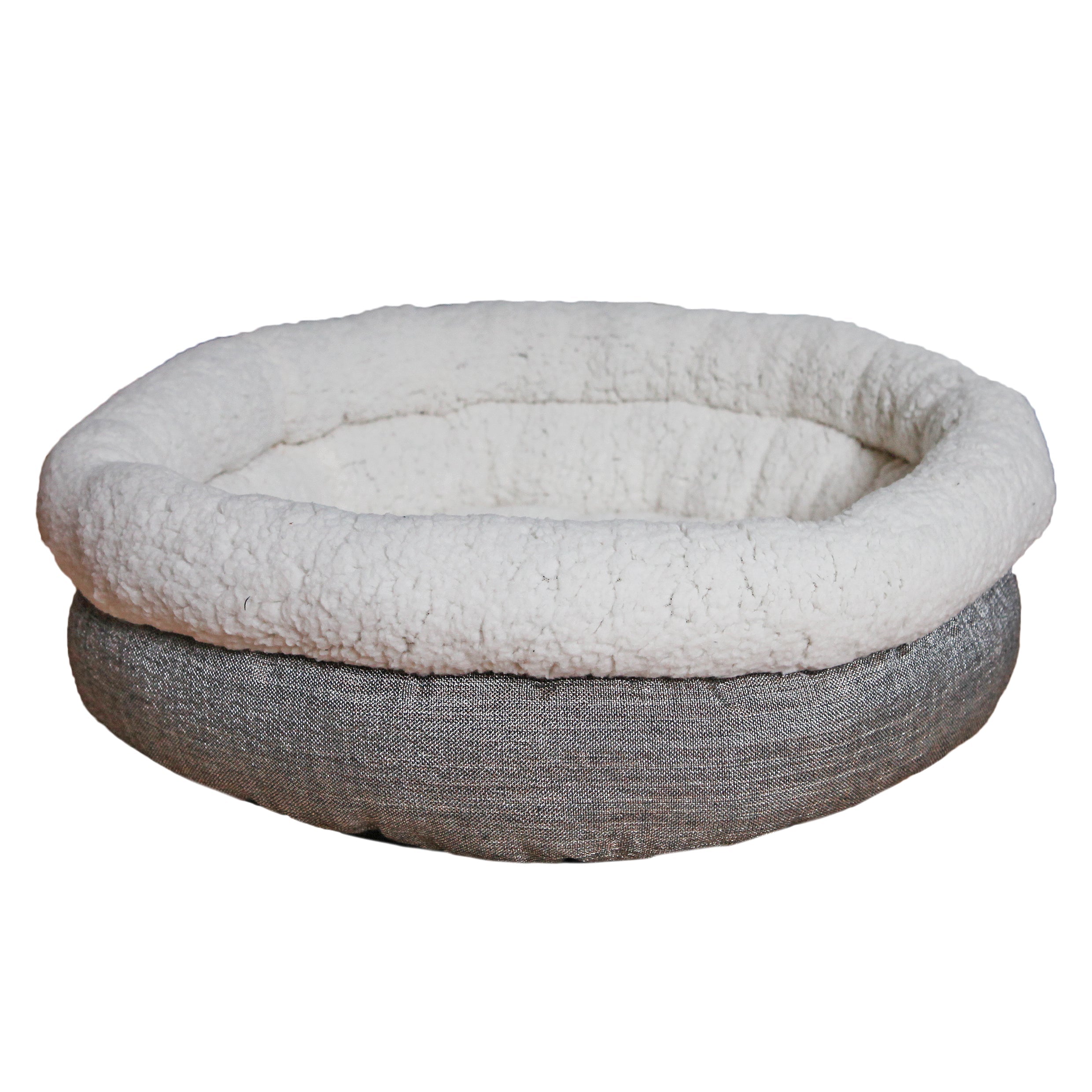 Rosewood Deep Tweed Teddy Bear Round Bed for dogs and pet-parent routines