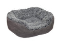 Rosewood Grey Lion Faux Suede Oval Bed for dogs and pet-parent routines