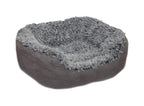 Rosewood Grey Lion Faux Suede Oval Bed for dogs and pet-parent routines