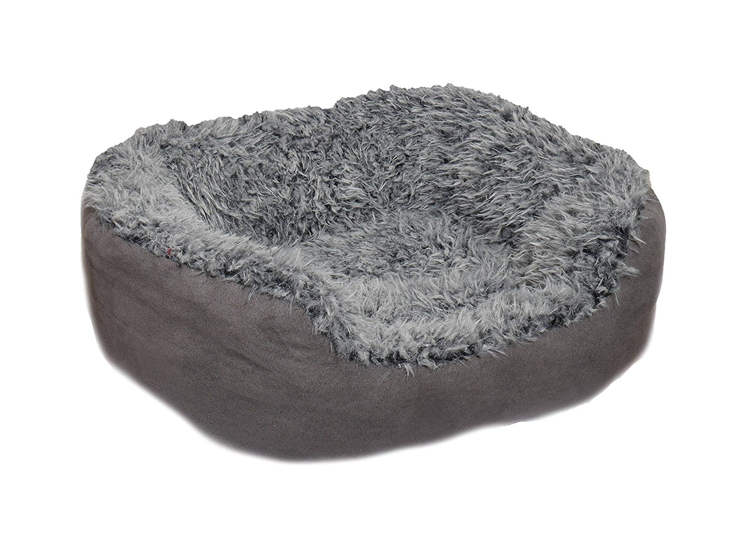 Rosewood Grey Lion Faux Suede Oval Bed for dogs and pet-parent routines