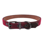 Rosewood_Joules Heritage Tweed Leather Dog Collars