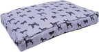 Rosewood_Padded Dogs Print Grey Mattress