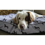 Rosewood_Padded Dogs Print Grey Mattress