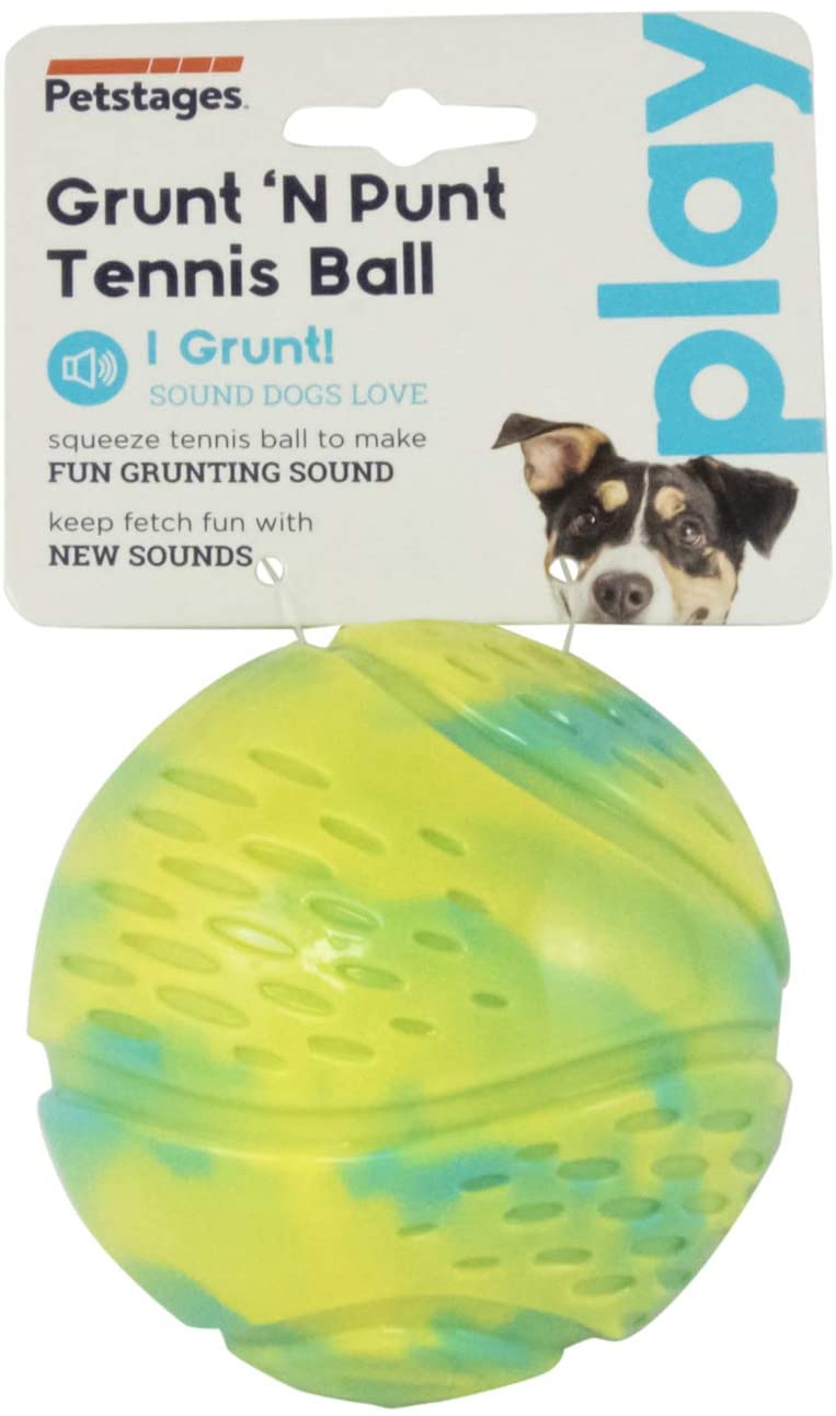 TOYD136_Petstages_Grunt 'n Punt Tennis Ball Grn