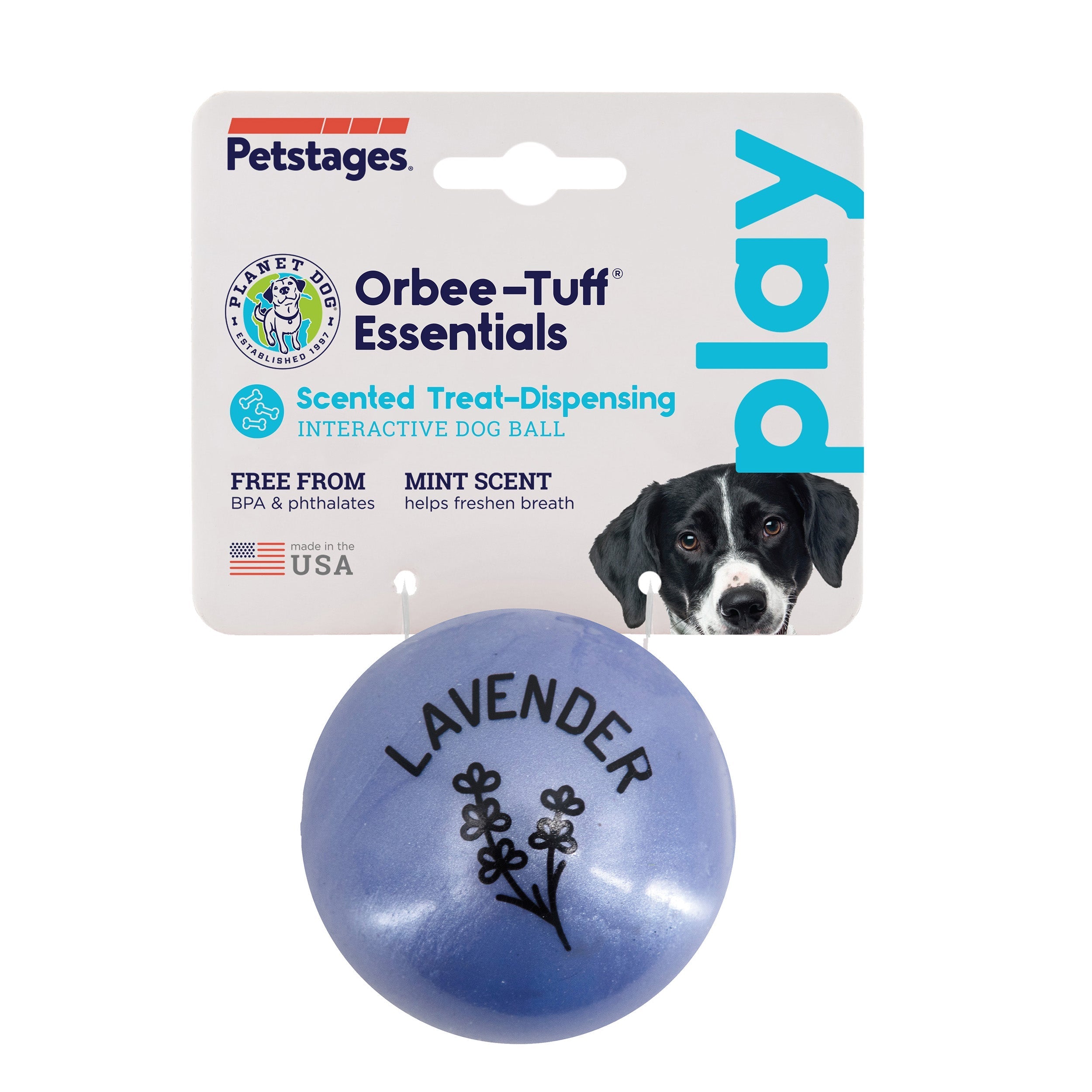 Petstages Planet Dog Orbee-Tuff Essentials Scented Ball Treat