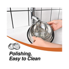 Stainless Steel Dog Bowls - 2 Pack for Dog Mess Cleaning