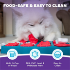Nina Ottosson Dog Brick Puzzle Blue for Dog Enrichment