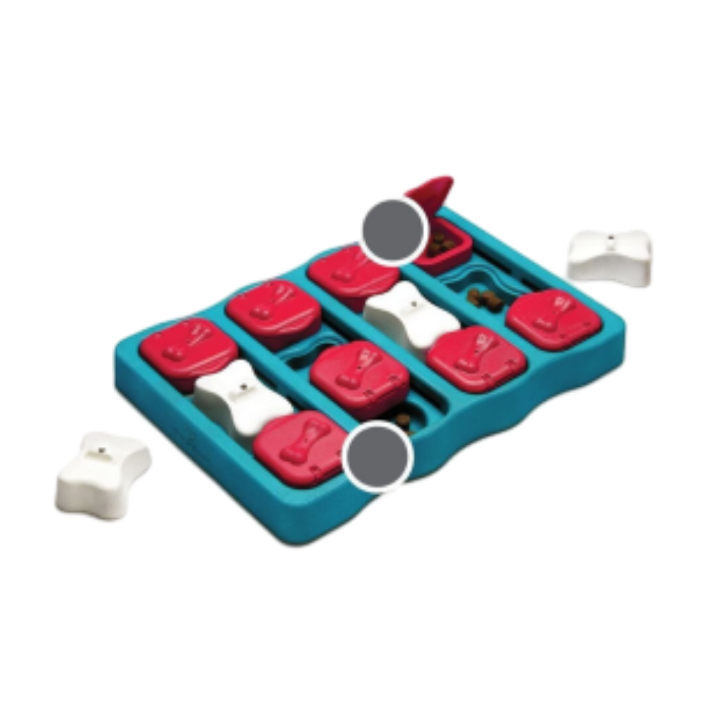 Nina Ottosson Dog Brick Puzzle Blue for dogs and pet-parent routines