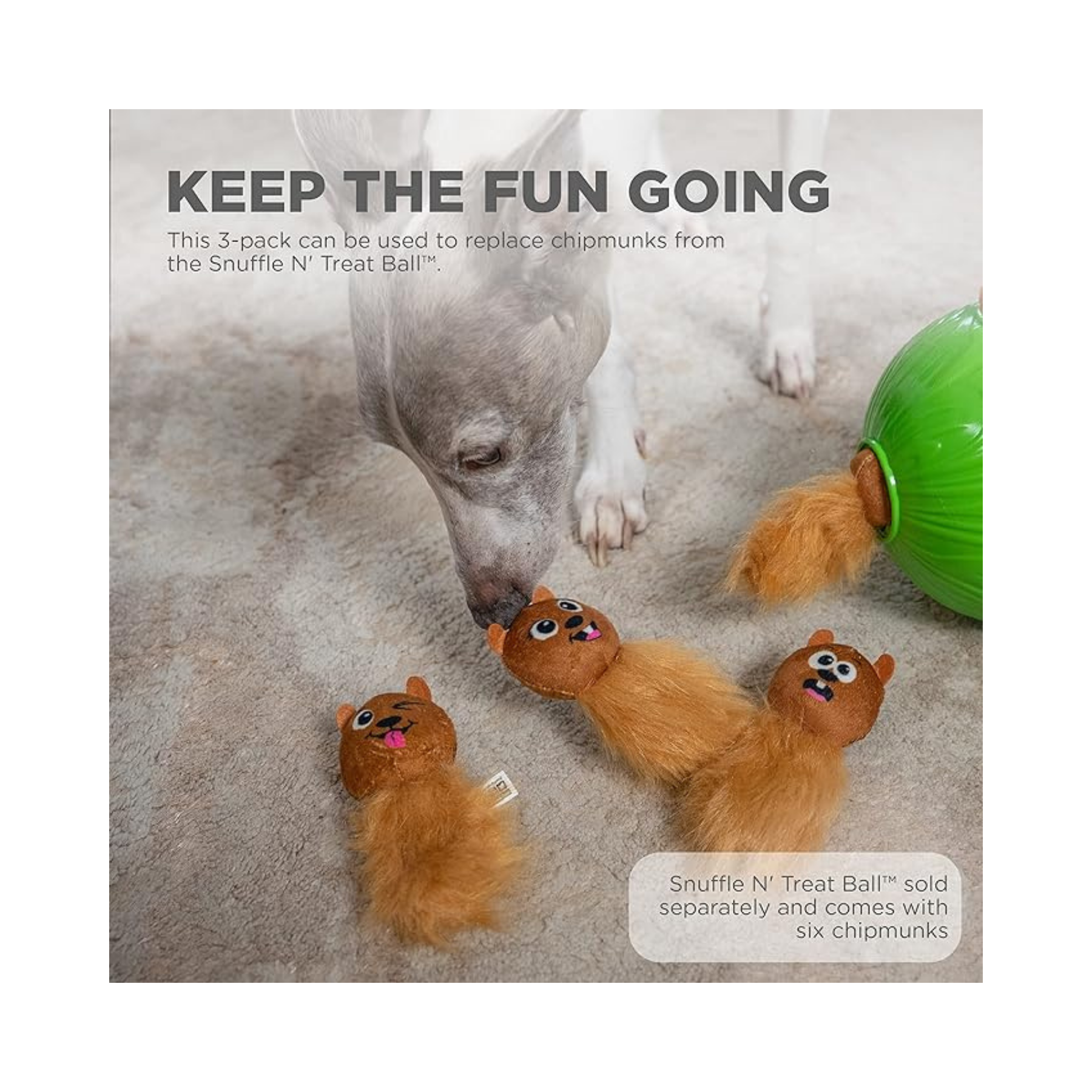 Nina Ottosson Dog Snuffle 'n Treat Ball for Dog Enrichment