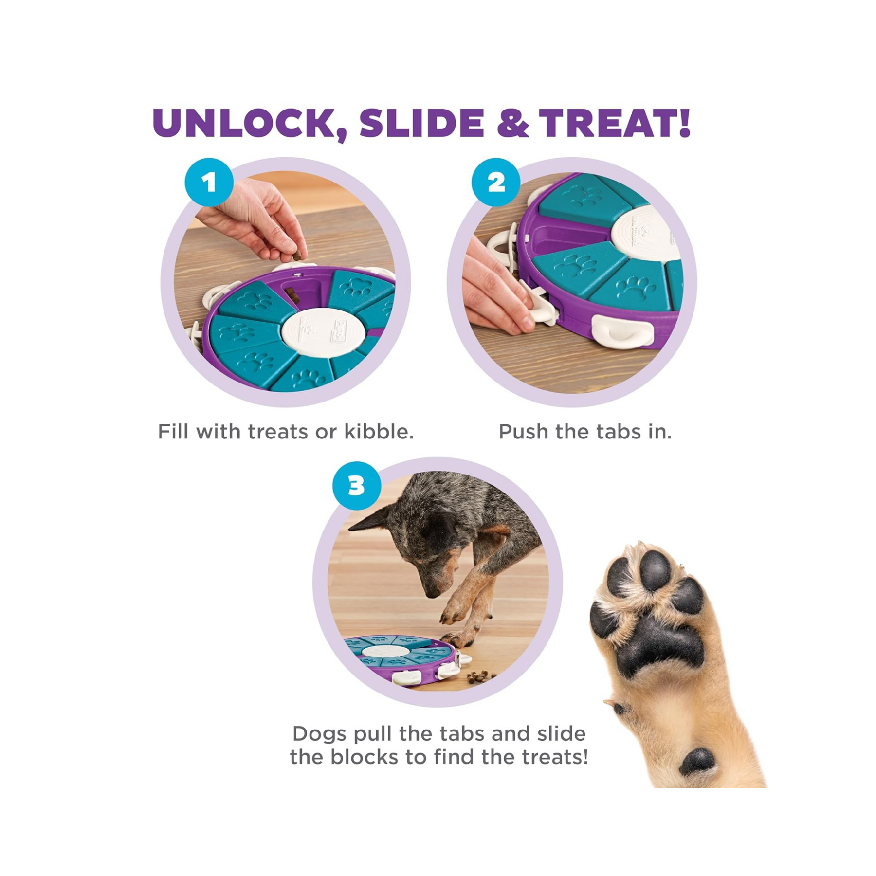 Nina Ottosson Dog Twister Puzzle for Dog Enrichment