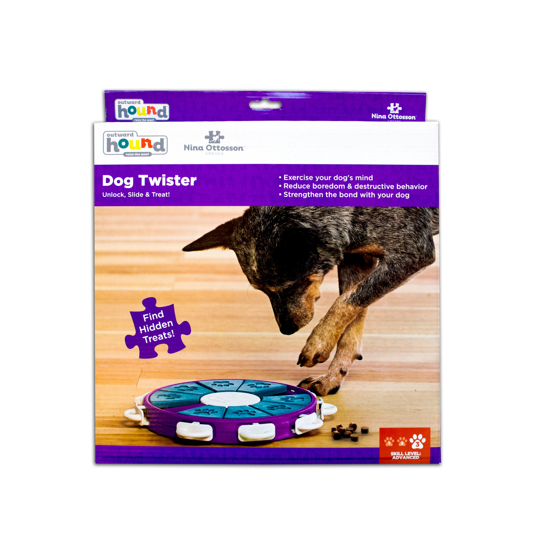 Nina Ottosson Dog Twister Puzzle for Dog Enrichment