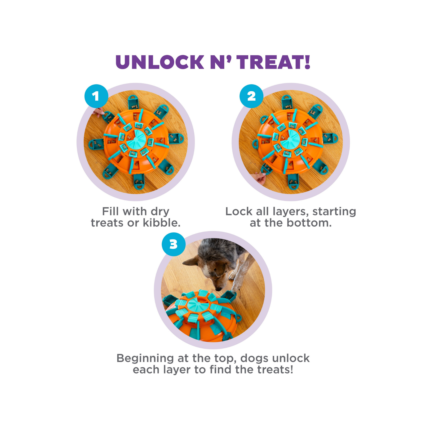 Nina Ottosson Tower of Treats for Dog Enrichment