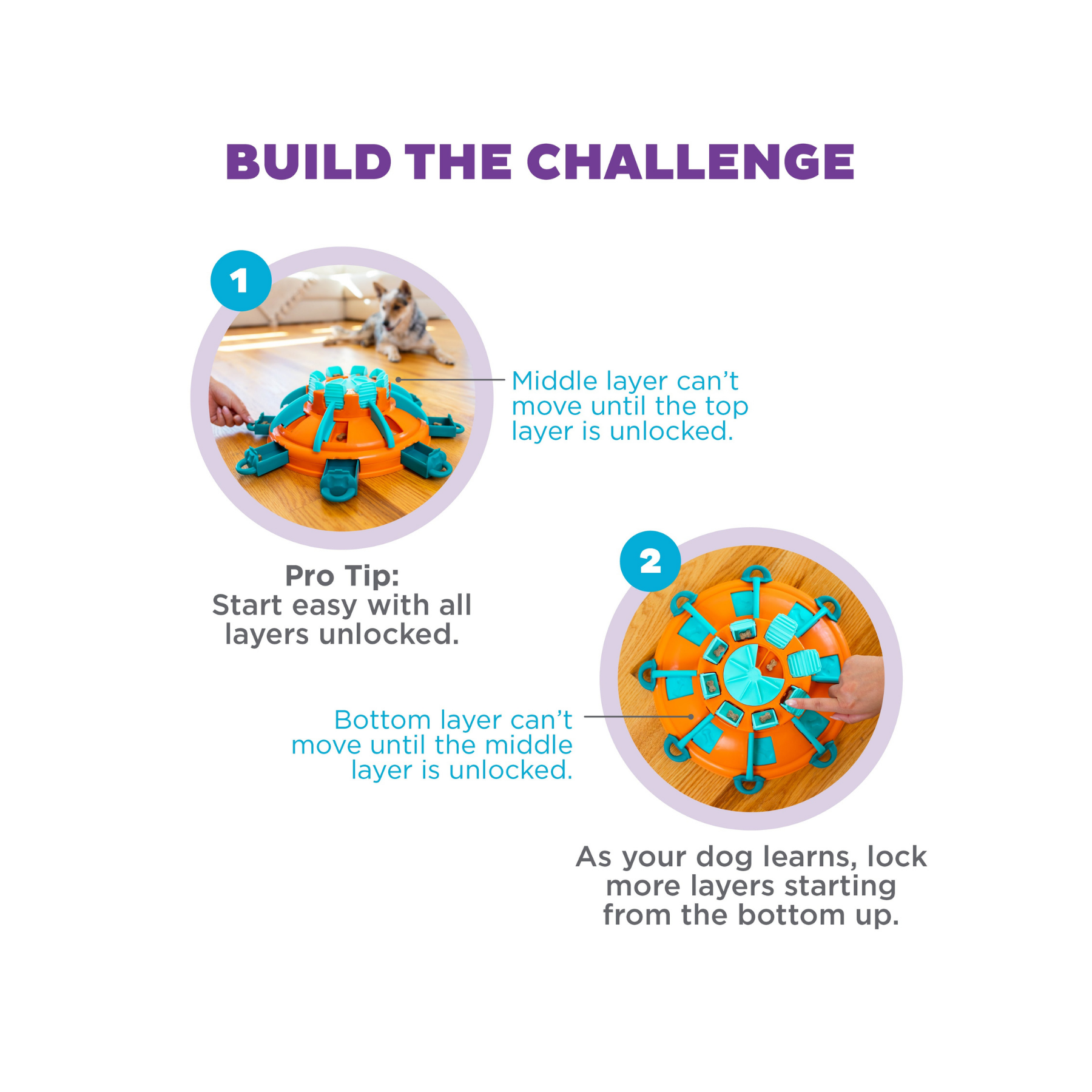 Nina Ottosson Tower of Treats for Dog Enrichment