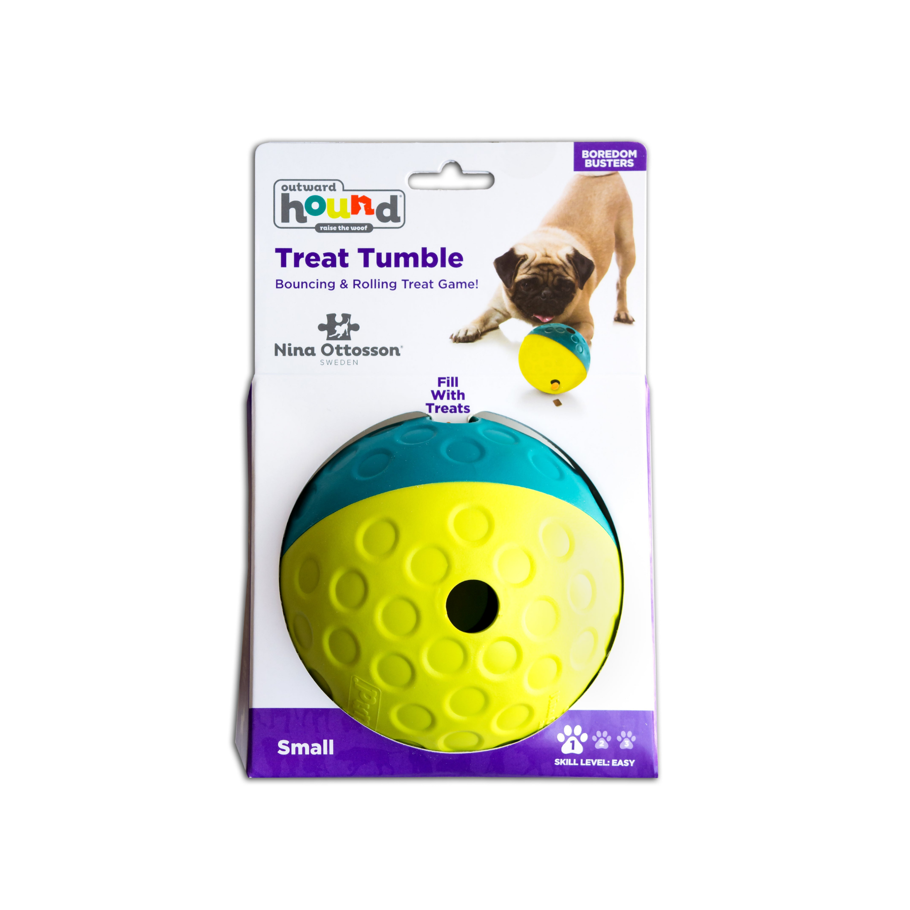 Nina Ottosson Treat Tumble Blue Small for Dog Enrichment