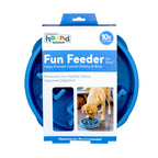 Outward Hound Fun Feeder Notch Blue - Slow Feeder Dog Bowl for Fast Eaters